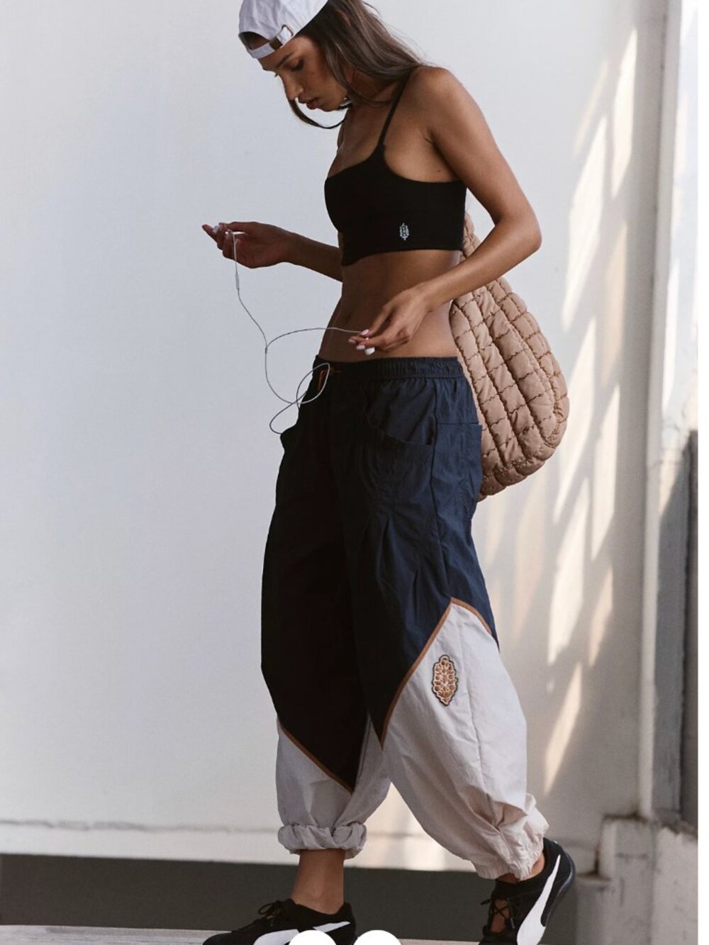 NWOT - Free People Movement - Freeflow Pants - Black Combo - Size M - Picture 2 of 11